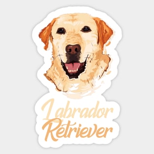 Yellow Labrador Retriever! Especially for Labrador Retriever owners! Sticker